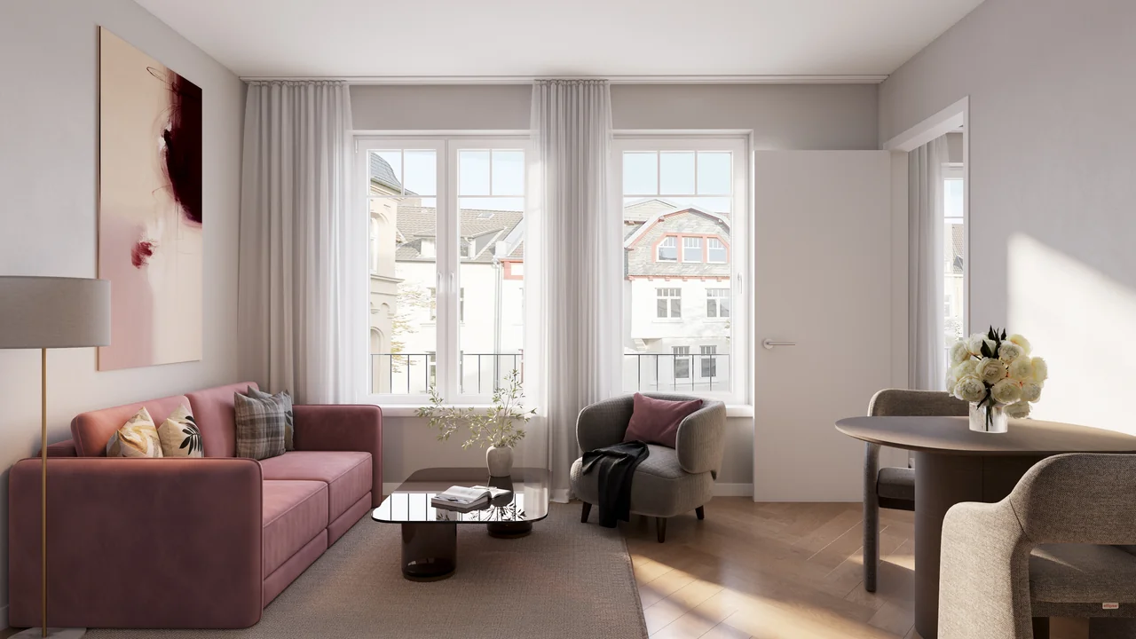 Wohnbereich · Wohnung 1.2. Visualisierung.